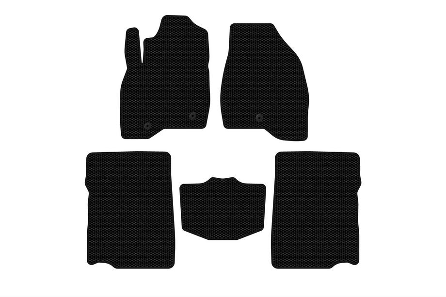 Ford Explorer 2011–2019 Rubberen automatten Carsuit (2017-2019, 2e rij, 7-zits, zwart) Image