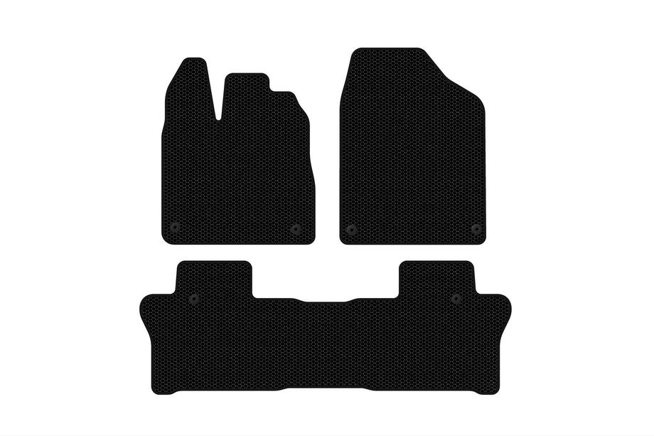 Honda Pilot 2015–2022 Rubberen automatten Carsuit (2 rijen, zwart) Image