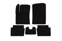 Hyundai I-10 2008–2013 Rubberen automatten Carsuit (HB, zwart) foto 1