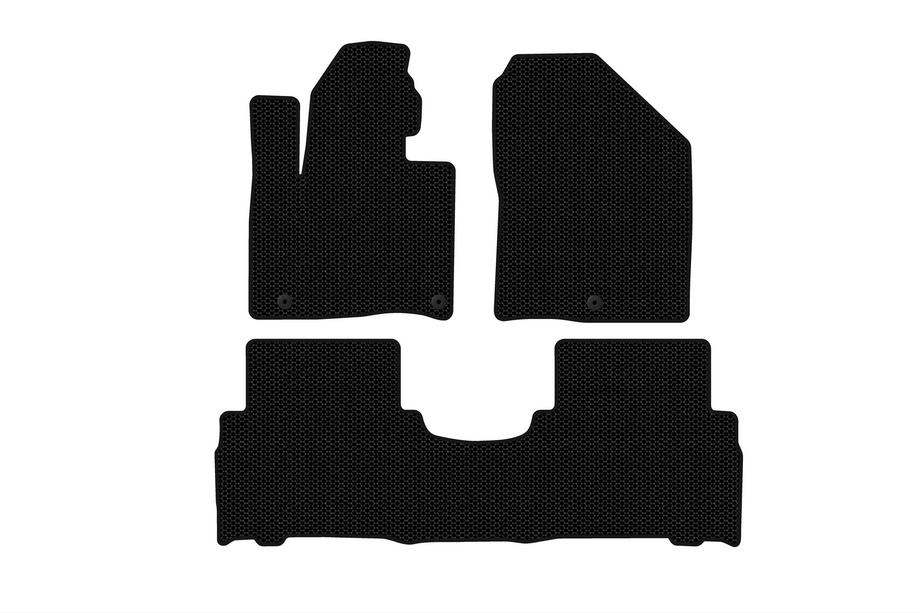 Kia Sorento III UM 2014–2020 Rubberen automatten Carsuit (2014-2018, 5-zits, zwart) Foto 1