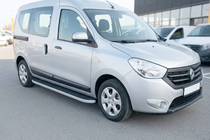 Renault Dokker 2013–2022 Side steps Tayga Grey (set van 2, aluminium) foto 1