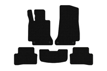 Mercedes C-klasse W205 2014–2021 Rubberen vloermatten Carsuit (SD, zwart) foto 1