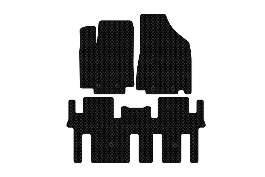 Nissan Pathfinder R52 2012–2021 Rubberen automatten Carsuit (2 rijen, zwart) Image