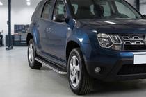 Dacia Duster 2008–2018 Maydos V1 zijtreden (set 2 stuks, aluminium + RVS) foto 1