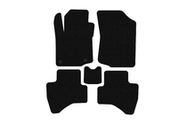 Peugeot 107 2005–2014 Rubberen automatten Carsuit (HB, zwart) foto 1