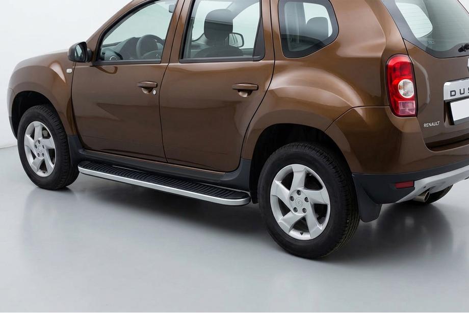 Dacia Duster 2008–2018 Tayga side steps (2 stuks, aluminium) Image