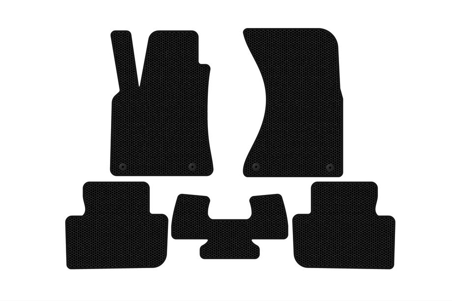 Porsche Macan 2014–2024 Carsuit rubberen vloermattenset voor interieur (2014-2018, zwart) Image