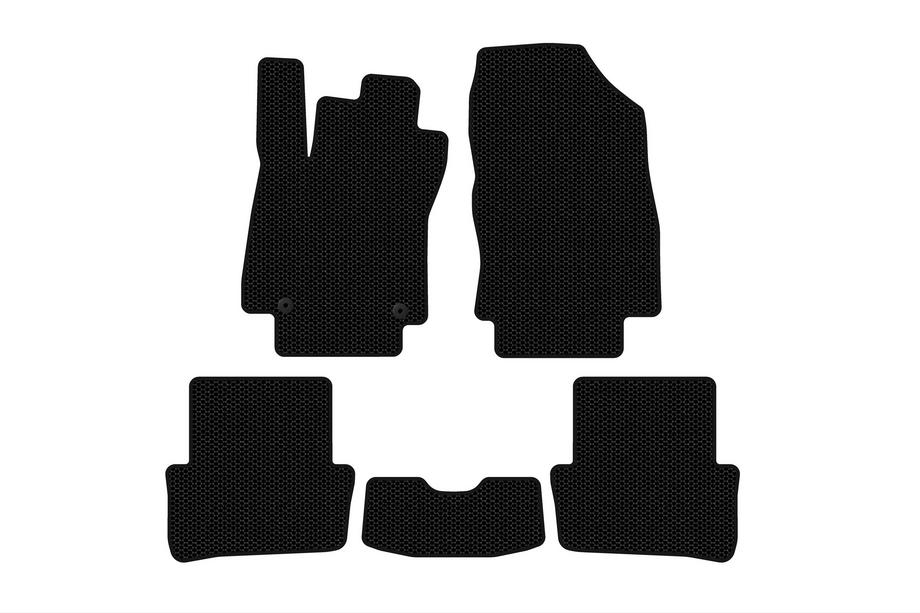 Renault Clio IV 2012–2019 Rubberen automatten Carsuit (2012-2016, HB, 5-deurs, zwart) Foto 1