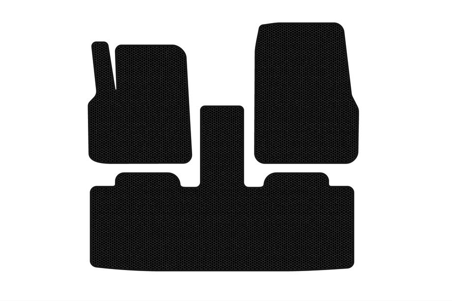 Renault Espace 2002–2014 Carsuit rubberen automatten (2 rijen, 7-zits, zwart) Foto 1
