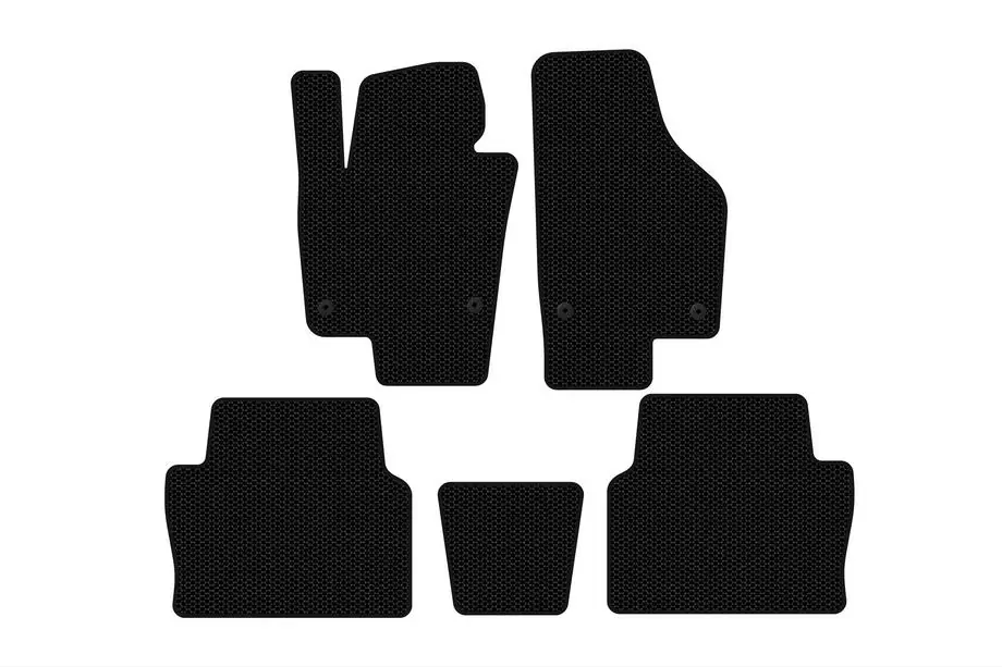 Seat Alhambra 2010– Rubberen automatten Carsuit (2 rijen, zwart) Image