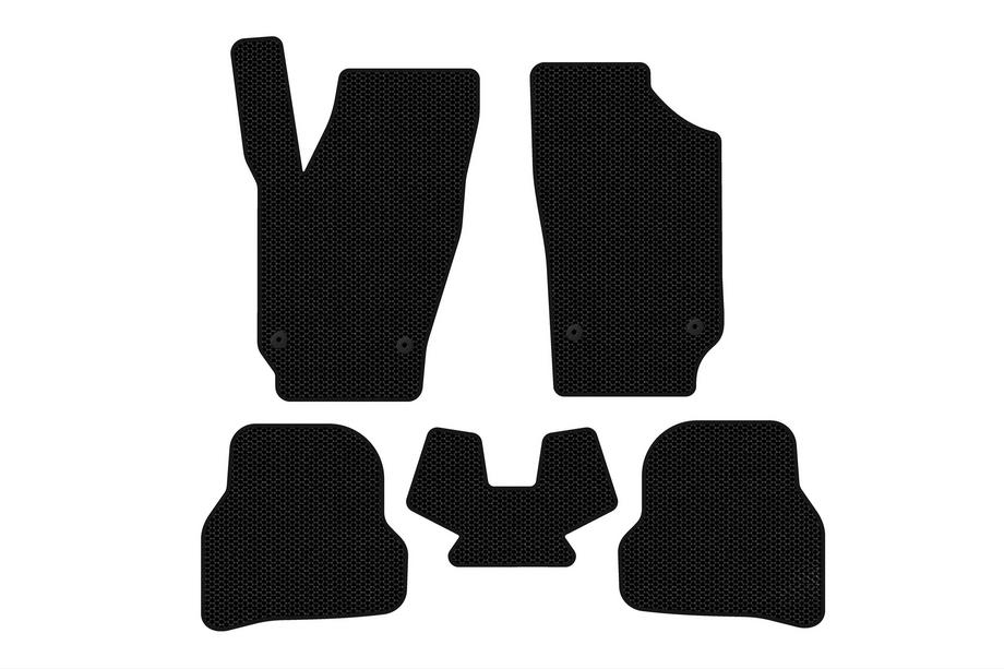 Seat Ibiza 2010–2017 Rubberen automatten Carsuit (2010-2012, HB, 5-deurs, zwart) Image