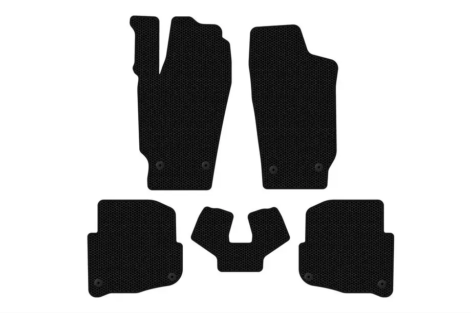 Skoda Fabia 2000–2007 Rubberen vloermatten Carsuit (SD, zwart) Image