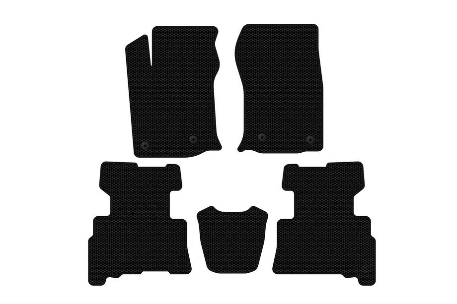Toyota 4Runner 2009–2024 Carsuit rubberen automatten (2 rijen, 2014-2024, 7-zits, zwart) Image
