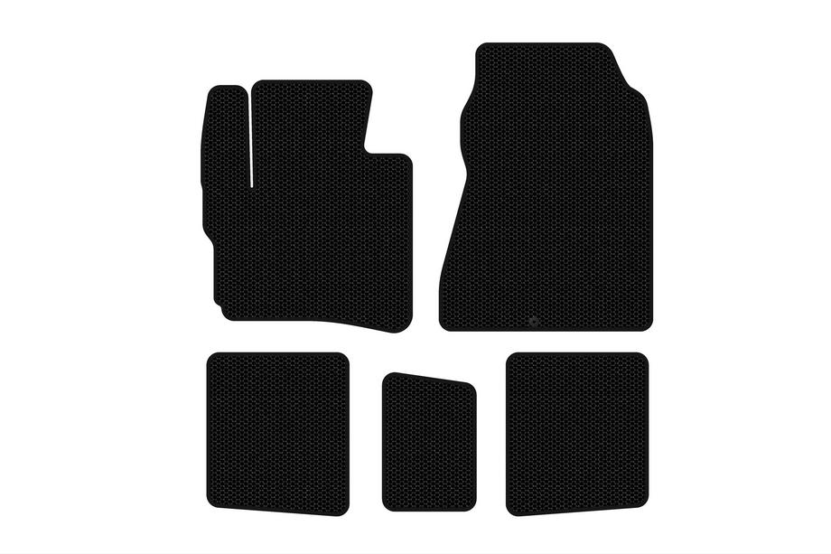 Toyota IQ 2008–2015 Rubberen automatten Carsuit (HB, zwart) Image