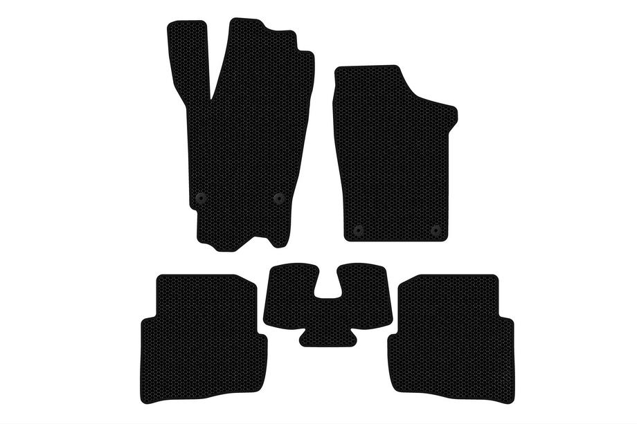Volkswagen Fox 2003–2021 Rubberen automatten Carsuit (HB, 3-deurs, zwart) Image