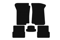 Volkswagen Golf 2 1983–1992 Carsuit rubberen automatten (Zwart) foto 1