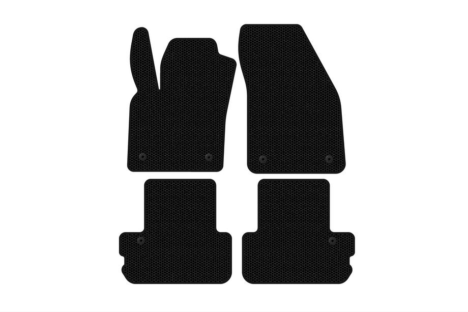 Volvo C70 2006–2010 Rubberen mattenset Carsuit (Cabriolet, zwart) Image