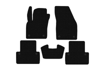 Volvo V50 2004–2012 Rubberen vloermatten Carsuit (2007-2012, SW, zwart) foto 1
