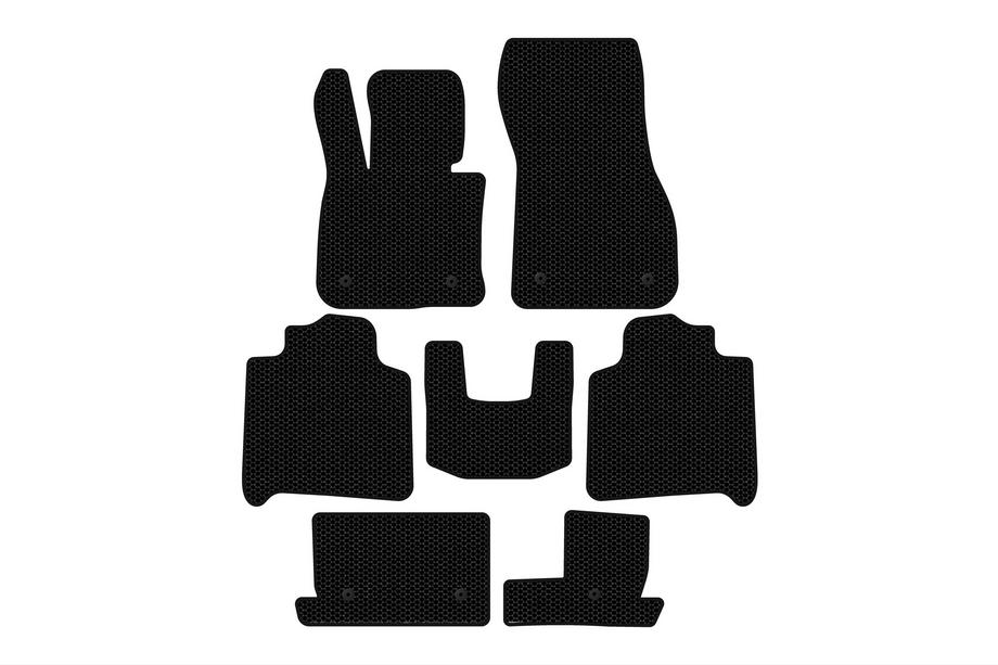 BMW 2 Serie Active Tourer F45/F46 2014–2021 Rubberen mattenset Carsuit (voor F46, 3 rijen, zwart) Foto 1