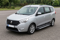 Renault Lodgy 2013–2022 Side steps Line (2 stuks, aluminium) foto 1