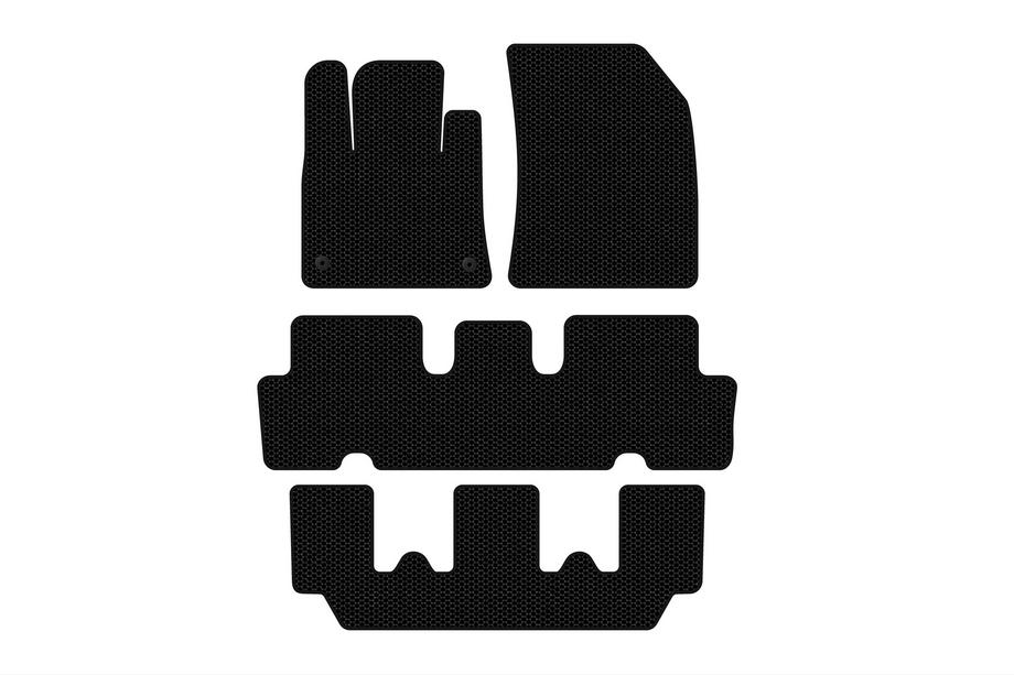 Citroen C-4 Picasso 2013–2022 Rubberen vloermatten Carsuit V1 (3 rijen, zwart) Foto 1