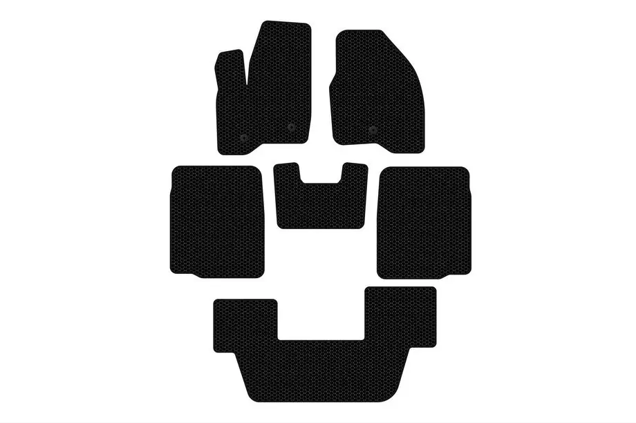 Ford Explorer 2011–2019 Rubberen vloermattenset Carsuit (3 rijen, 2011-2015, zwart) Image