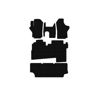 Rubberen automatten Carsuit (2004-2007, 3 rijen, 8-zits, zwart) Hyundai H200, H1, Starex 1998–2007 foto 1