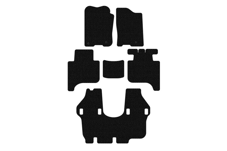 Infiniti QX56 2004–2010 Carsuit rubber automatten (3 rijen, 2004-2008, zwart) Image
