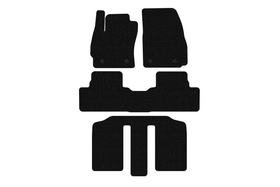 Mazda 5 2010–2018 Carsuit rubberen vloermatten voor interieur (3 rijen, zwart) Image