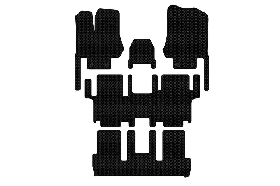 Nissan Quest 2011–2017 Rubberen automatten Carsuit (3 rijen, 7-zits, zwart) Foto 1