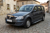 Dacia Logan MCV 2004–2014 Sunrise side steps (set van 2, aluminium) foto 3