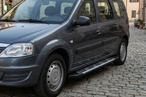 Dacia Logan MCV 2004–2014 Sunrise side steps (set van 2, aluminium) foto 1