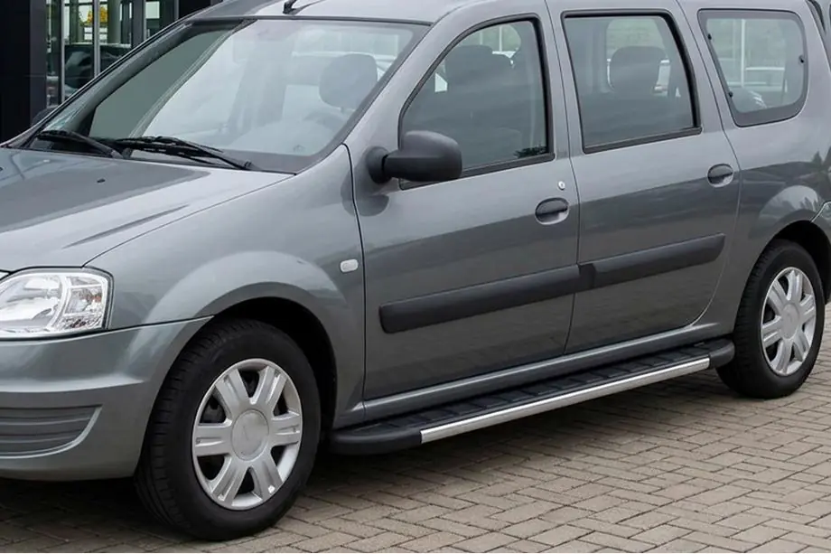 Dacia Logan MCV 2004–2014 Duru side steps (2 stuks, aluminium) Image