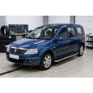 Maydos V1 zijtreden (set 2 stuks, aluminium + RVS) Dacia Logan MCV 2004–2014 foto 3
