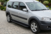 Dacia Logan MCV 2004–2014 Bosphorus Black side steps (2 st., aluminium) foto 1