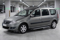 Renault Logan MCV 2005–2013 Side steps RedLine V1 (2 stuks, aluminium) foto 1