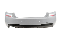 BMW 5 Serie F10/F11 2010–2016 Achterbumper diffuser voor dubbele uitlaat aan één zijde (voor M-Performance) foto 1