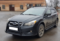 Subaru XV 2011–2017 Bullbar / frontbeugel F1-71 Black (RVS) foto 2