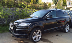 Audi Q7 2005–2015 Dakdragers (dwarsbalken) voor geïntegreerde dakrails, afsluitbaar WingCarrier V2 (2 st.) Zwart foto 21