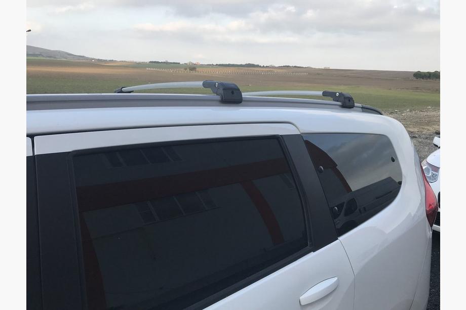 Dacia Lodgy 2012–2022 Dakdragers (dwarsbalken) voor geïntegreerde dakrails, afsluitbaar WingCarrier V2 (2 st.) Grijs Foto 20