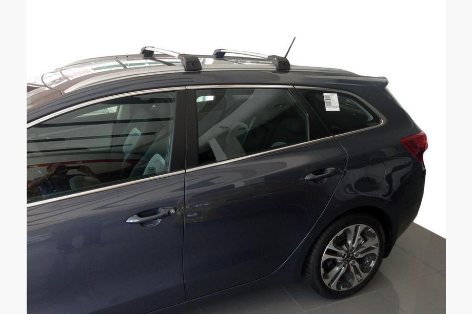 Kia Ceed 2012–2018 Dakdragers (dwarsbalken) voor geïntegreerde dakrails, afsluitbaar WingCarrier V2 (2 st.) Grijs Image