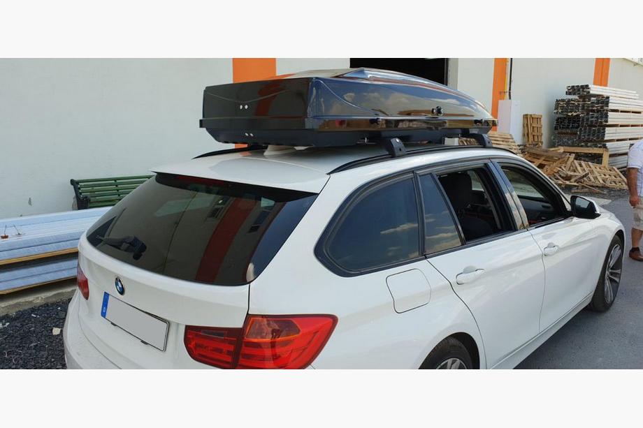 BMW 5 Serie F10/F11 2010–2016 Dakdragers (dwarsbalken) voor geïntegreerde dakrails, afsluitbaar WingCarrier V2 (2 st.) Foto 19