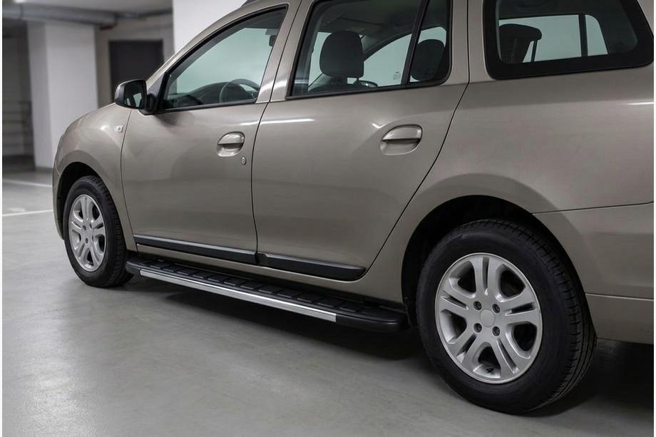 Renault Logan MCV 2013–2022 Duru zijtreden (set van 2, aluminium) Image