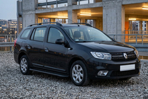 Renault Logan MCV 2013–2022 Bosphorus Black side steps (2 stuks, aluminium) foto 1