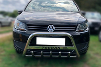 Volkswagen Touran 2010–2015 RVS bullbar 60 mm, met opschrift foto 1