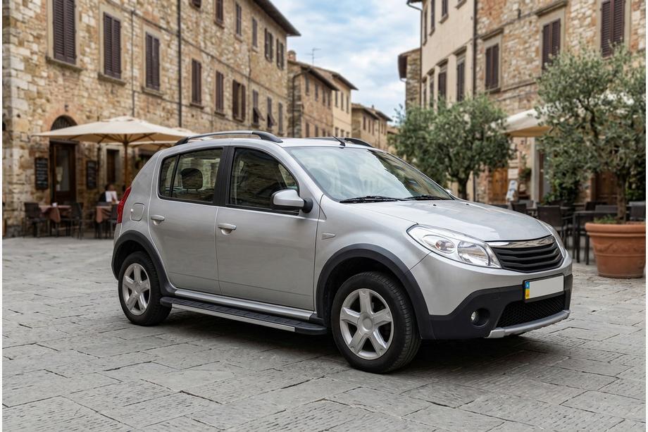 Dacia Sandero 2007–2013 Duru side steps (2 stuks, aluminium) Foto 1