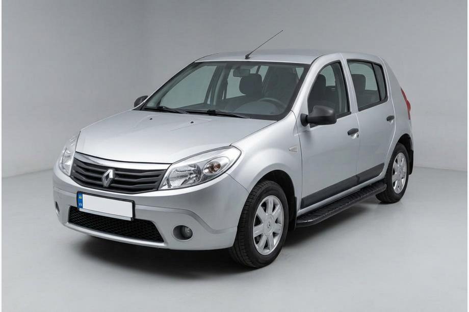 Renault Sandero 2007–2013 Bosphorus Black side steps (2 st., aluminium) Image
