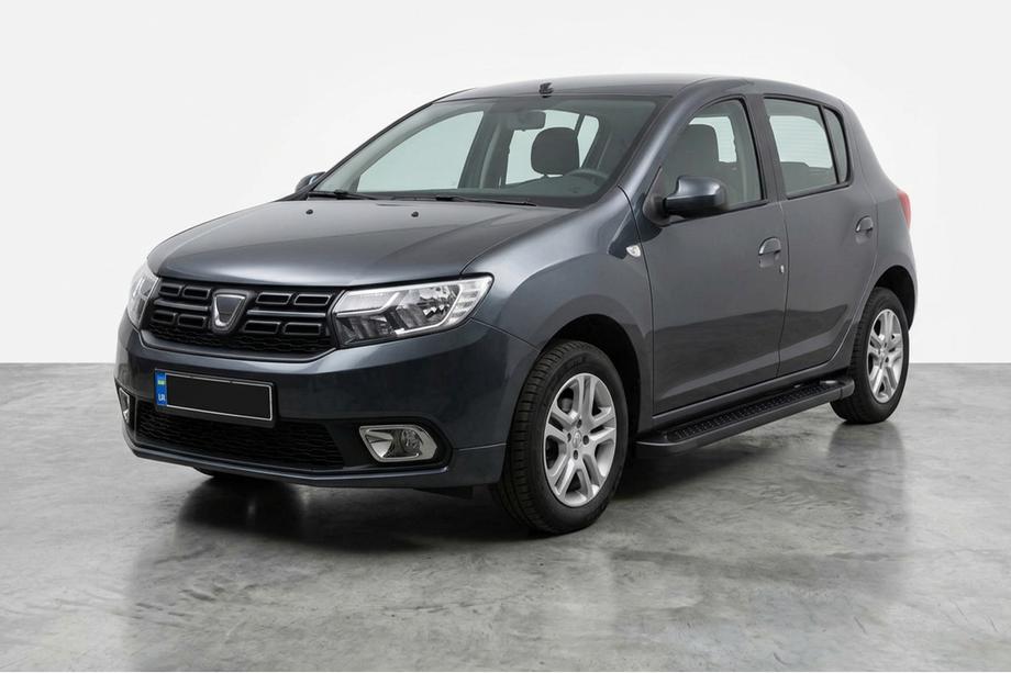 Dacia Sandero 2013–2020 Allmond Black side steps (2 st., aluminium) Image