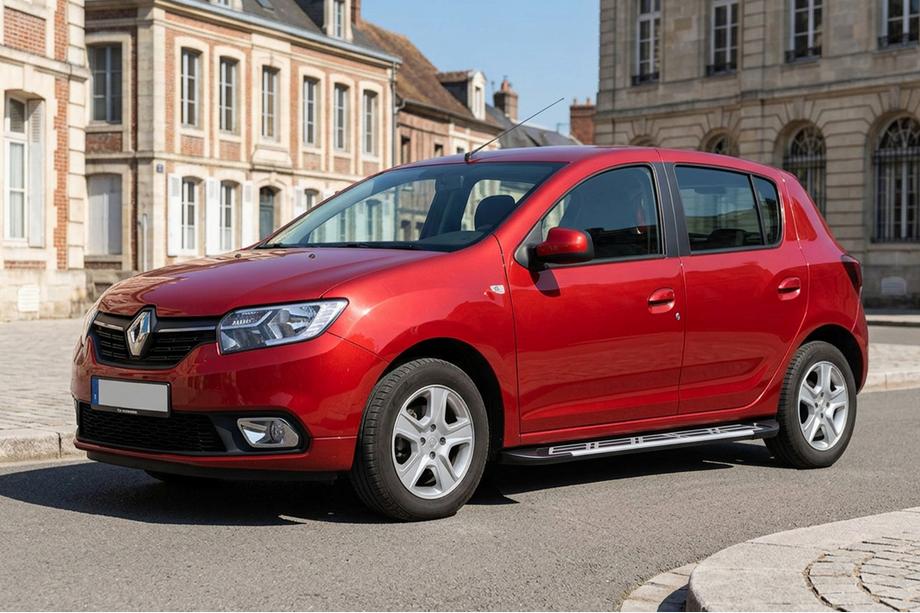 Dacia Sandero 2013–2020 Sunrise side steps (set van 2, aluminium) Image