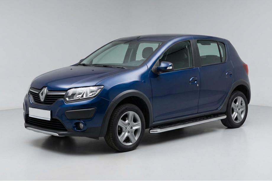 Dacia Sandero 2013–2020 Maydos V1 zijtreden (set 2 stuks, aluminium + RVS) Image